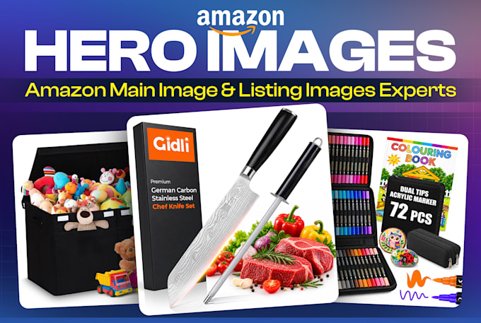 design CTR boost amazon hero image, main image, and amazon listing images
