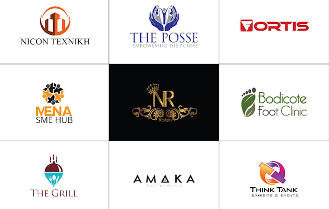 design unique and initials business logo