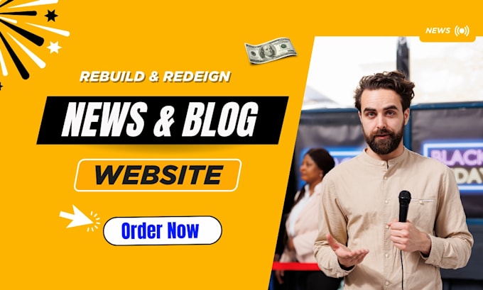build a wordpress blog or news website magazine website development
