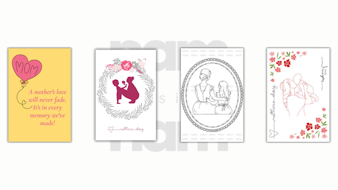 design a beautiful printable mothers day greeting card