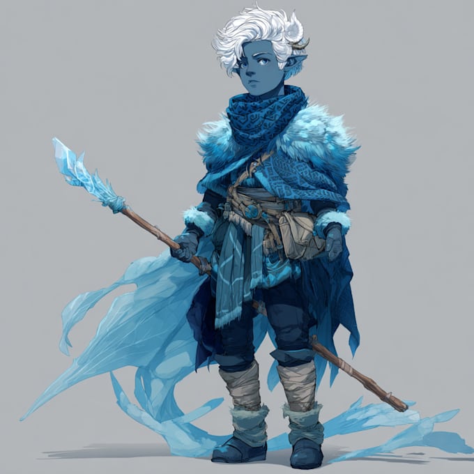 make illustrations for dark fantasy and dnd characters