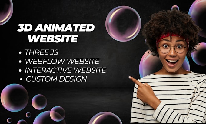 Create 3d interactive website using three js, webgl, opengl, gsap ...