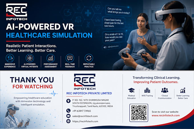 develop unity VR training simulations for healthcare