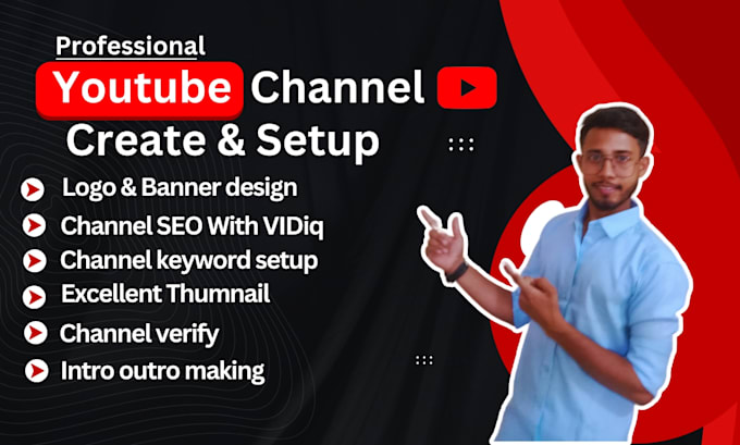 create setup and SEO youtube channel professionally