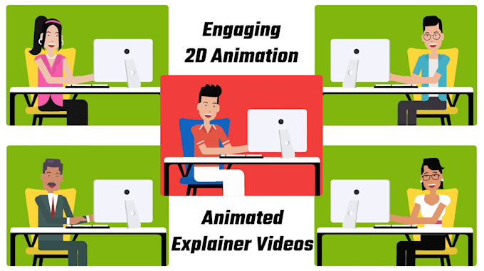 create 2d animated explainer video or infographic animation video ads
