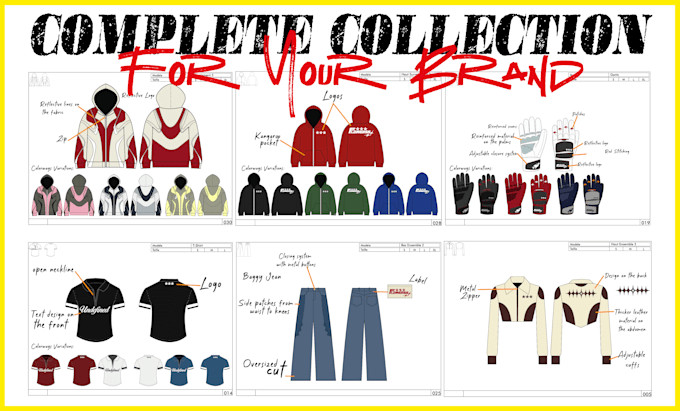 design a complete collection for your clothing brand