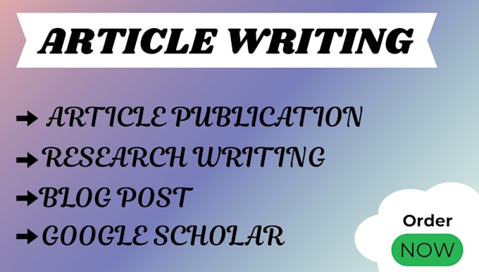 write and publish articles to help promote engagements