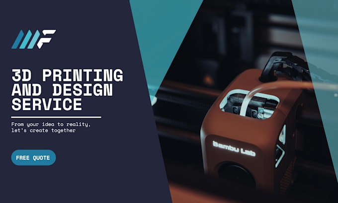 offer a 3d printing and 3d modelling service