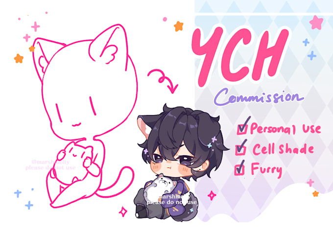 draw cute ych chibi for you
