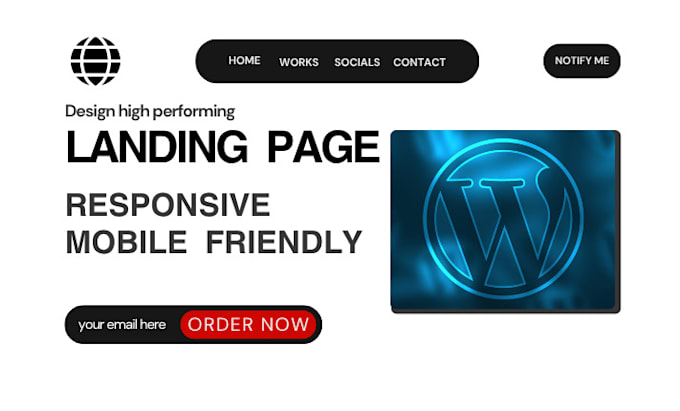 Build a responsive landing page website for you by Nainzul | Fiverr