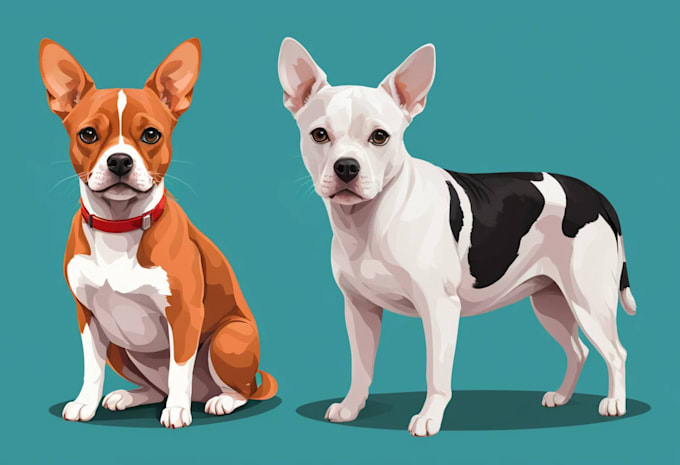 make a beautiful vector pet portrait for you
