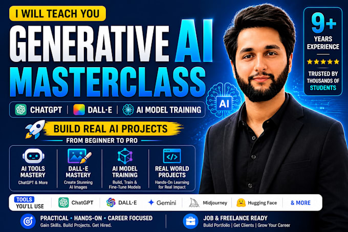 teach you generative ai chatgpt dall e and ai model training