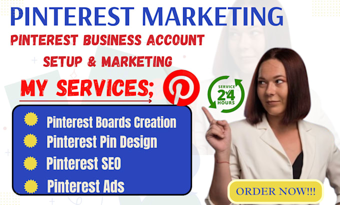 setup optimize pinterest proflle seo board pins ads marketing management