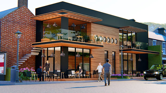 optimize 3d villa apartment,map render,3d landscape,cliffside,facade exterior