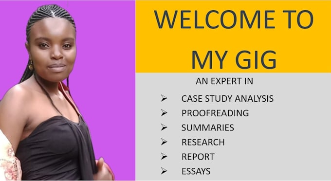 proofread, edit, and summarize your work