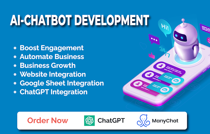 develop expert ai chatbots for social media platforms with manychat
