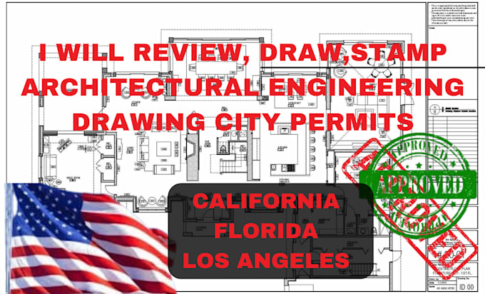 draw structural, engineering drawing, floor plan, architectural stamp adu permit