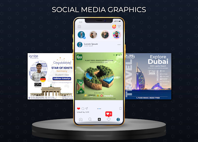 deisgn social media post and ads