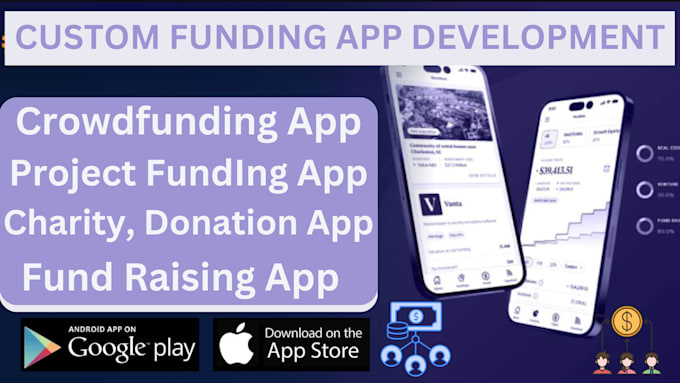 develop crowdfunding app, charities app, grant app, fundraising app, donor app