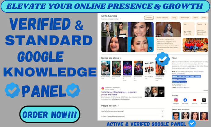 Create verified and approved google panel knowledgepanel for you in any ...