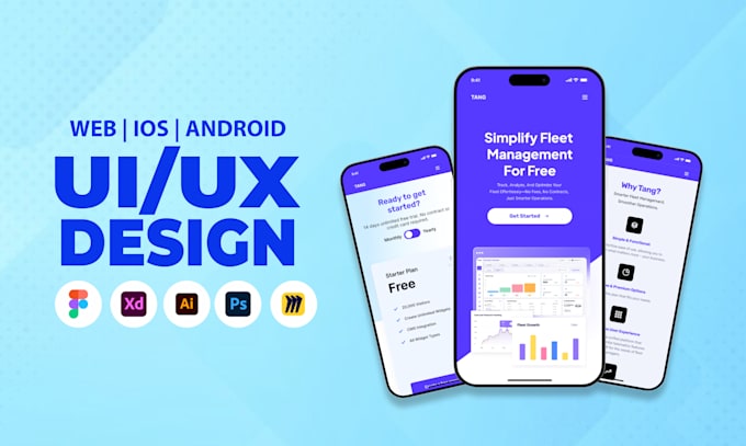 Professional ui ux design for websites and apps in figma and adobe xd ...