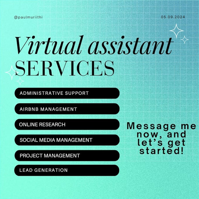 be your personal administrative virtual assistant for all admin support tasks