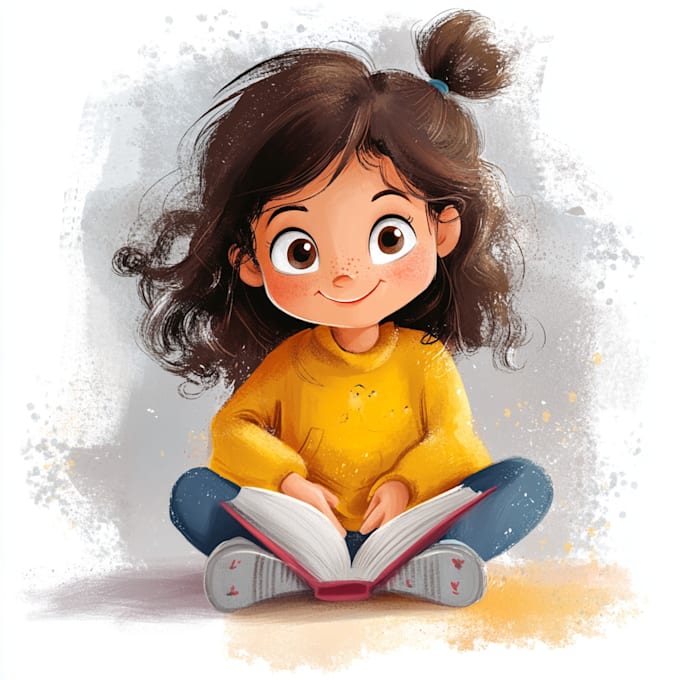 create illustrations for children books and cartoon