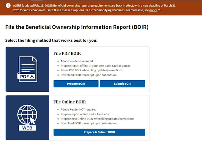 do your boir reporting