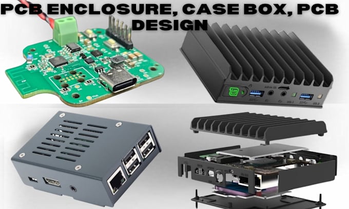 design custom pcb board enclosure, case circuit 3d prototype in kicad solidworks
