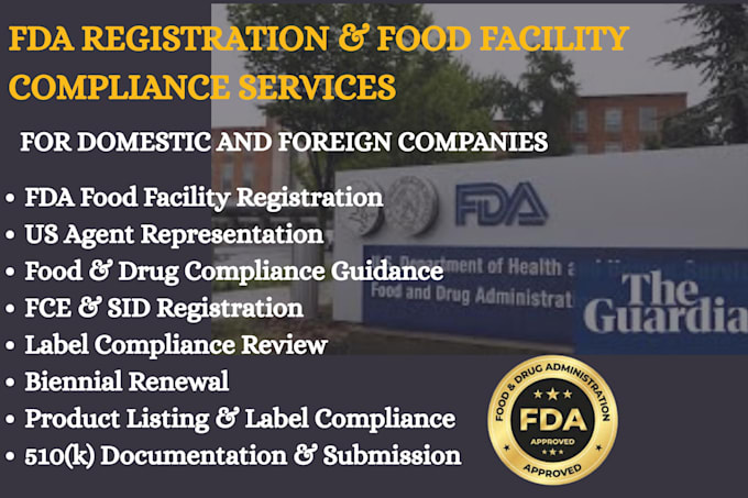 do fda registration, compliance, product listing and 510k documentation