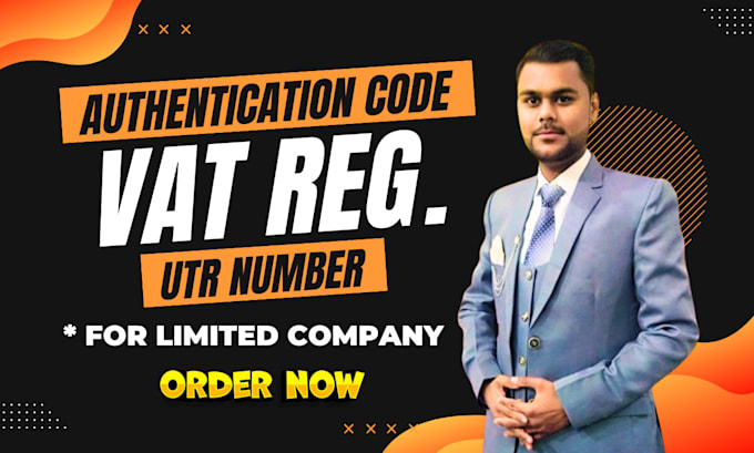 get UK utr number, authentication code, vat registration etc