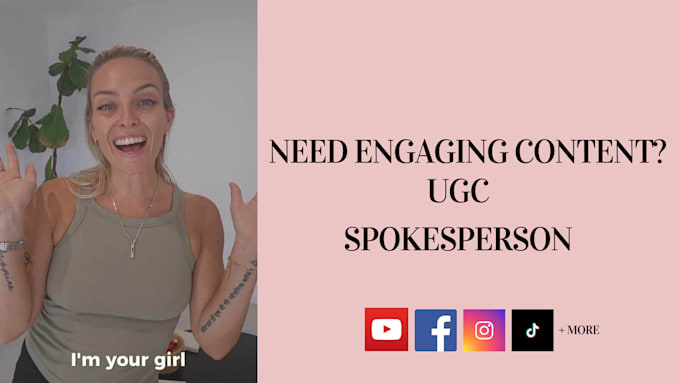 make a spokesperson video, review, ugc