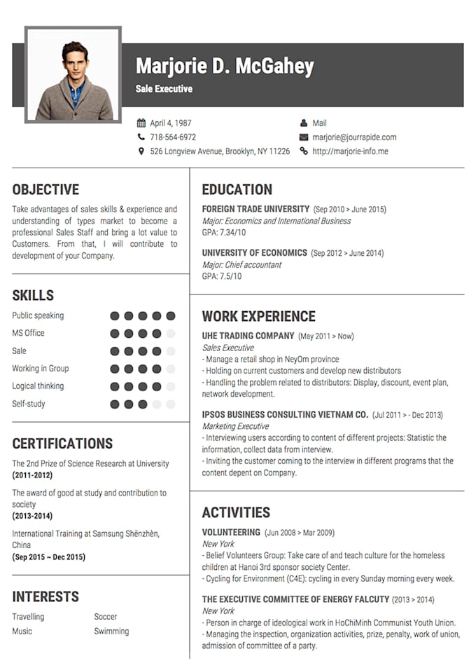 create ats friendly resume for fresher and professionals