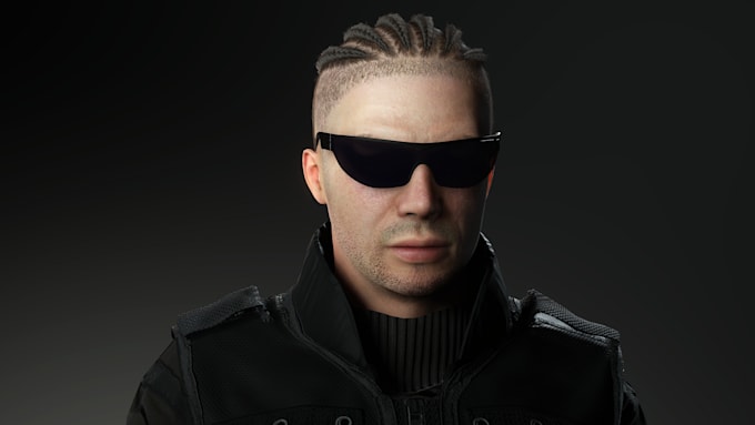 do a 3d character model and rig for games and films