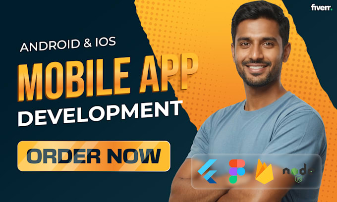 do mobile app development, android and ios app in flutter
