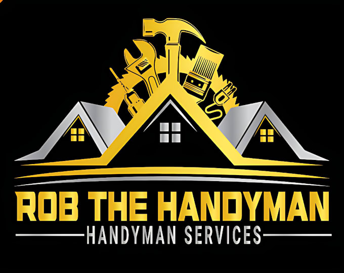 make outstanding roofing, handyman, home repair logo