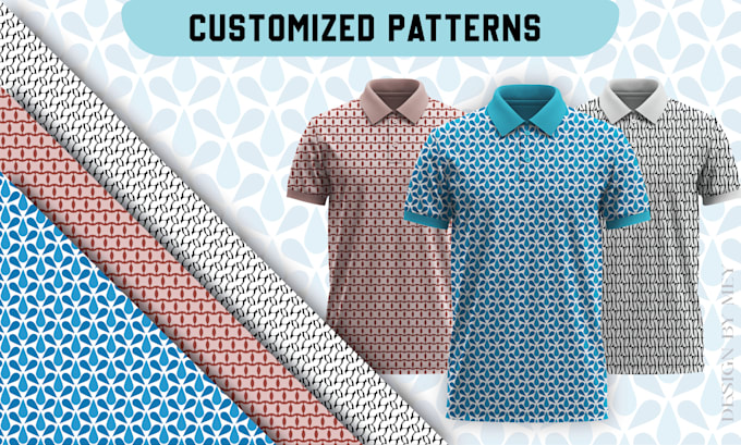 design seamless shirt pattern, fabric pattern, print pattern with mockup