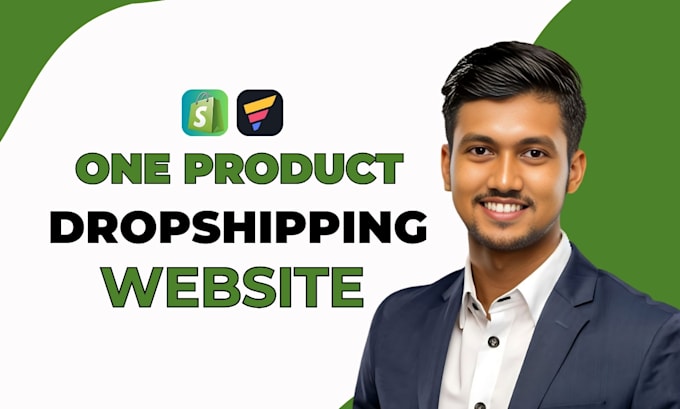 create one product store shopify dropshipping website