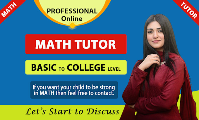 be your online math tutor for all grades