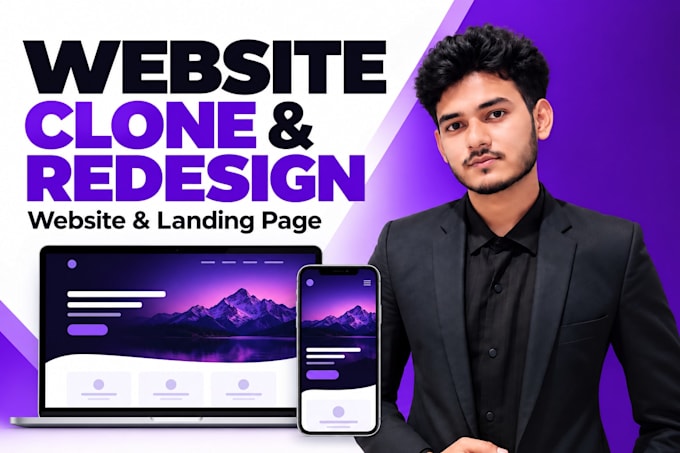 clone, redesign and customize any website or landing page