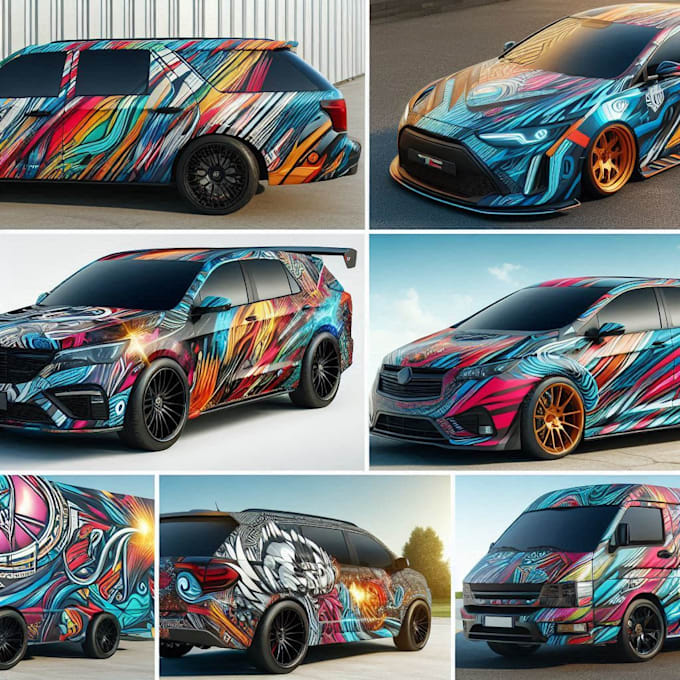 Van Wrapp Design Design professional van wrap design, car wrap design by Alexayleu | Fiverr