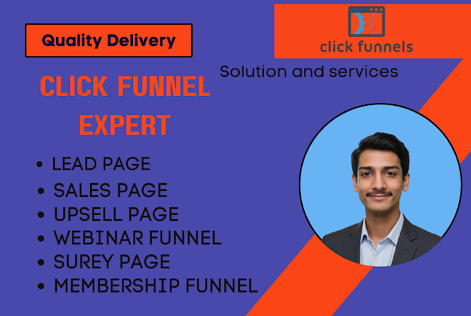 build clickfunnels landing page, sales funnel website in click funnel