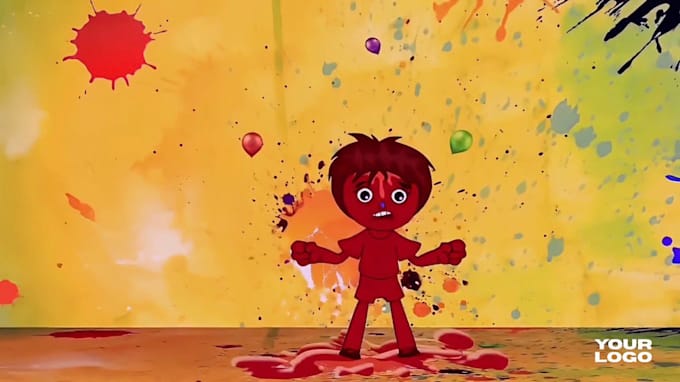 create happy holi animated greetings for your business