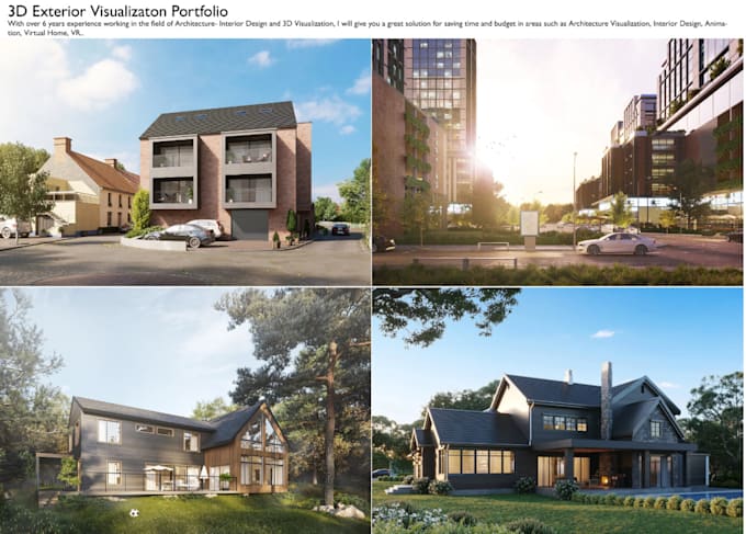 Create a realistic 3d rendering architecture by Jones_evelyn29 | Fiverr