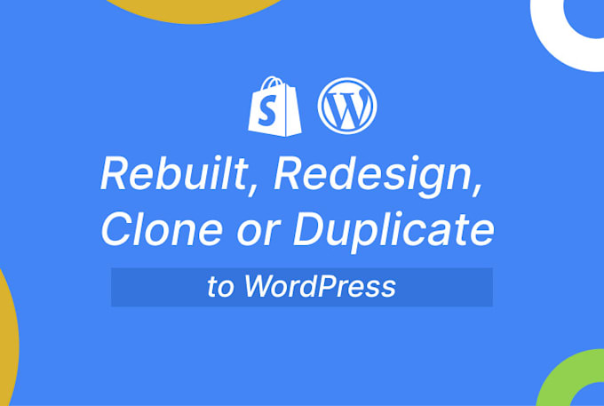 rebuilt, redesign, clone or duplicate your wordpress website