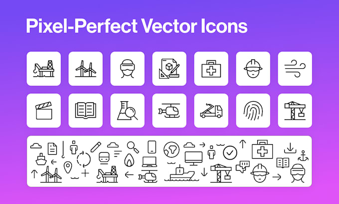 Design custom pixel perfect vector icons for your brand by ...