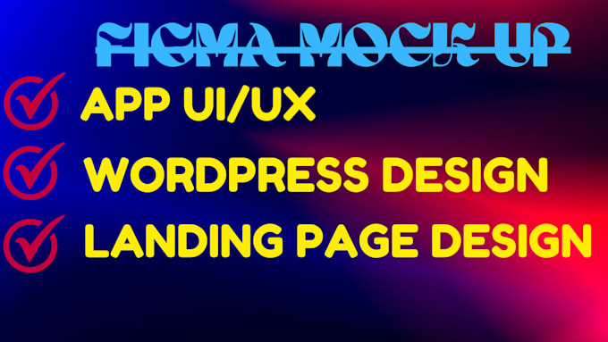 Do figma ui ux for website mockup, website template, web template ...