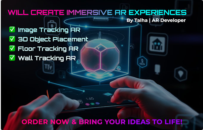 develop augmented reality apps and ar games for android and ios using unity 3d