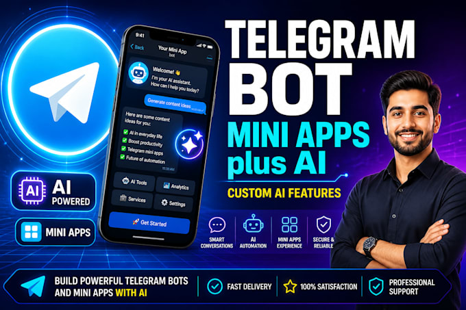 build telegram mini app and ai agents using python