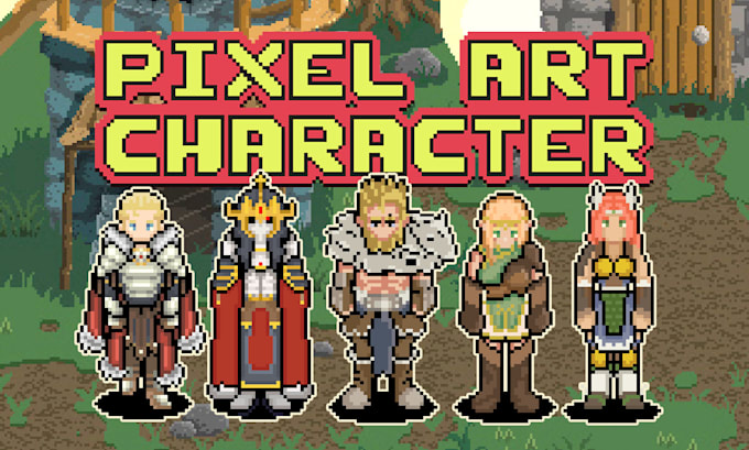design pixel art characters animation for your game
